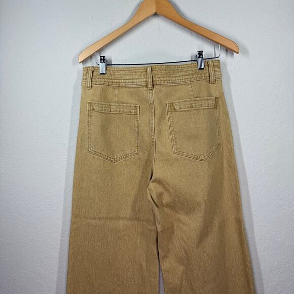 Women's Faherty Tan Wide Leg Pants Size 30 L (12/14) NEW - Picture 9 of 9